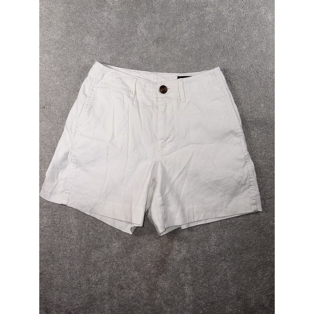 womens rag and bone white linen shorts size 0